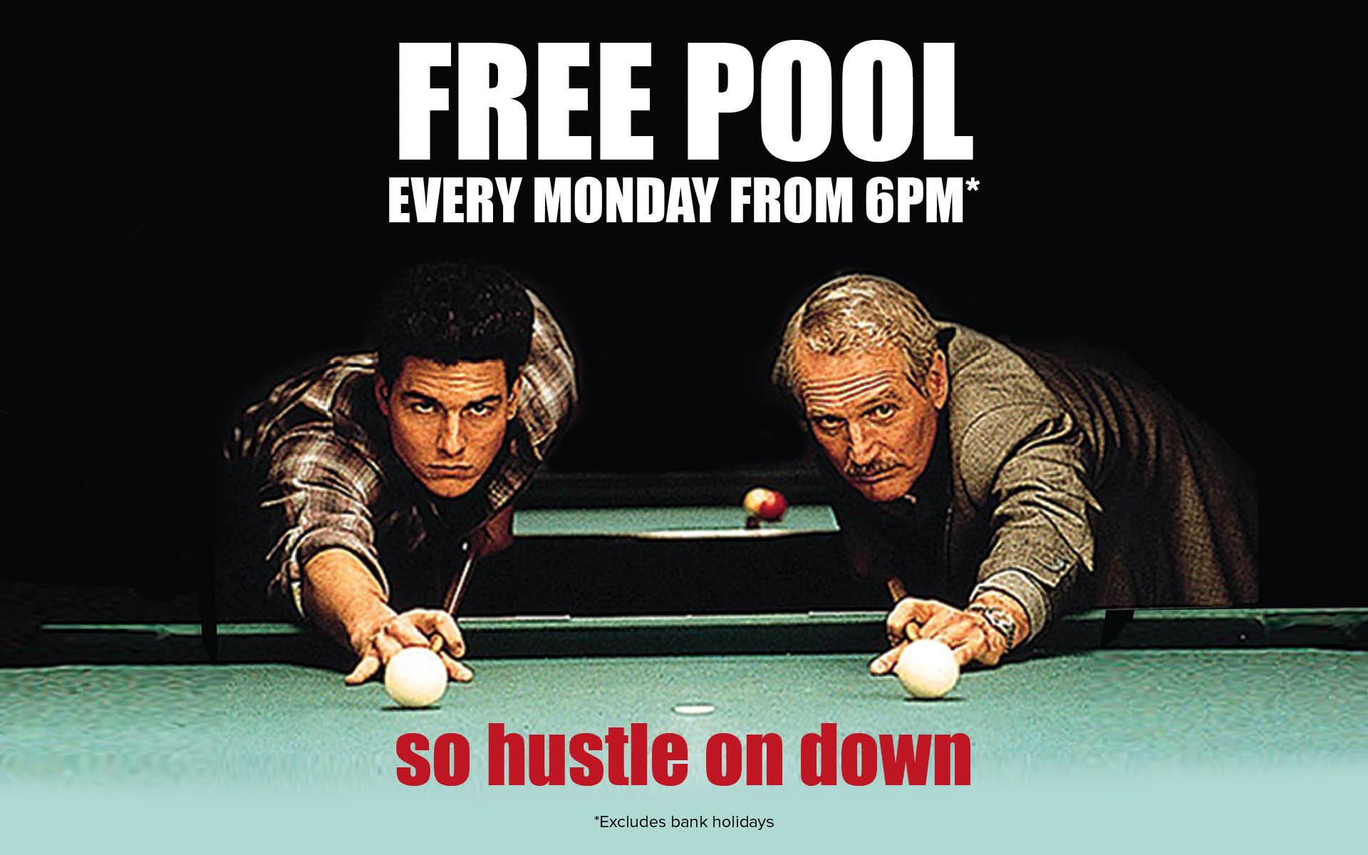 Free pool every Monday's